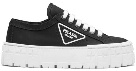 prada black sneakers|Prada black platform sneakers.